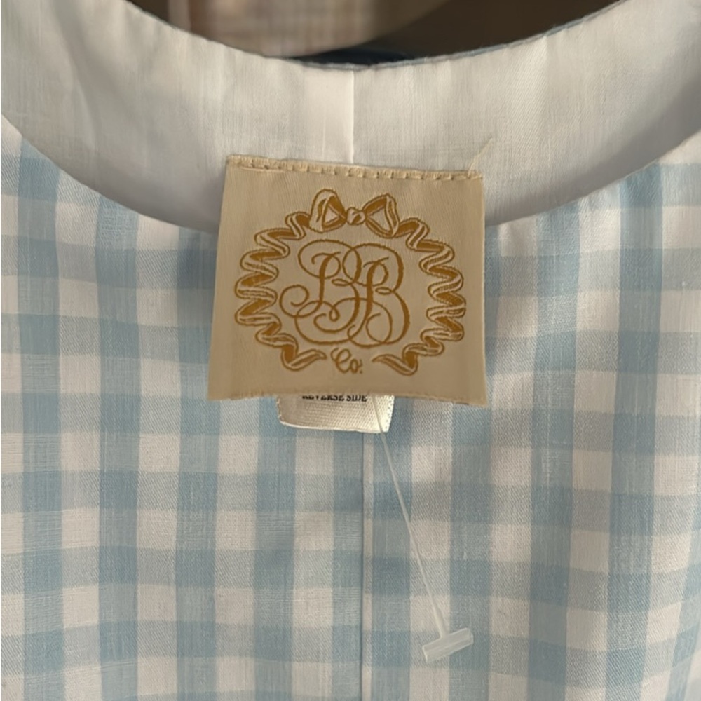 TBBC Light Blue Gingham Kids Longall - Picture 4 of 5